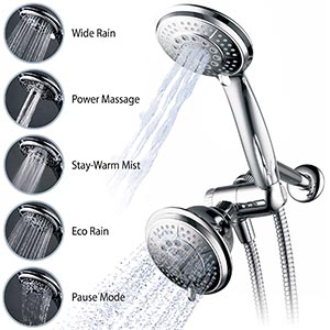 hydroluxe dual shower head review